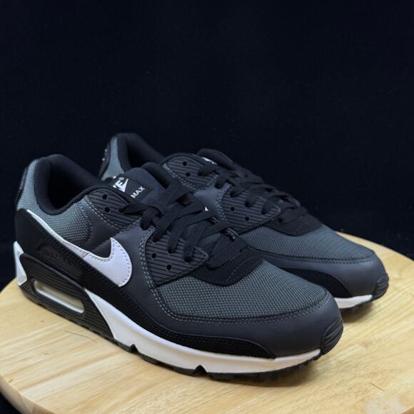 Men\'s Nike Air Max 90 Shoes Iron Smoke Grey Black White Size 9.5 CN8490-002 main image 7